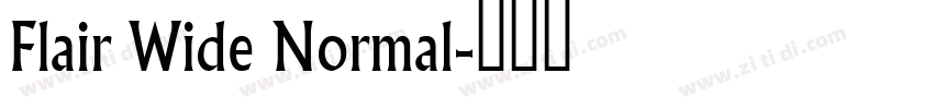 Flair Wide Normal字体转换